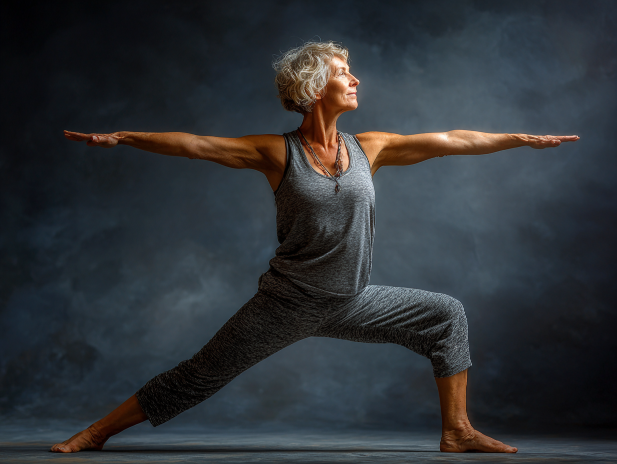 Інструктор йоги демонструє асану